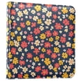 thumbnail image 1 of FORMRS 3 Ring Photo Album 4"x6" Self Adhesive Large Capacity PU Leather Cover, Small Colorful Flower, 1 of 8