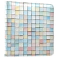 thumbnail image 1 of FORMRS 3 Ring Photo Album 4"x6" Self Adhesive Large Capacity PU Leather Cover, Small Pastel Pattern, 1 of 8