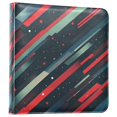 thumbnail image 1 of FORMRS 3 Ring Photo Album 4"x6" Self Adhesive Large Capacity PU Leather Cover, Stars Abstract Lines, 1 of 8