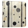 thumbnail image 1 of FORMRS 3 Ring Photo Album 4"x6" Self Adhesive Large Capacity PU Leather Cover, Stripes Pattern, 1 of 8