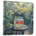 thumbnail image 1 of FORMRS 3 Ring Photo Album 4"x6" Self Adhesive Large Capacity PU Leather Cover, Sunshine Goldfish, 1 of 8