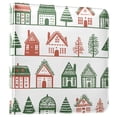 thumbnail image 1 of FORMRS 3 Ring Photo Album 4"x6" Self Adhesive Large Capacity PU Leather Cover, White Christmas House, 1 of 8