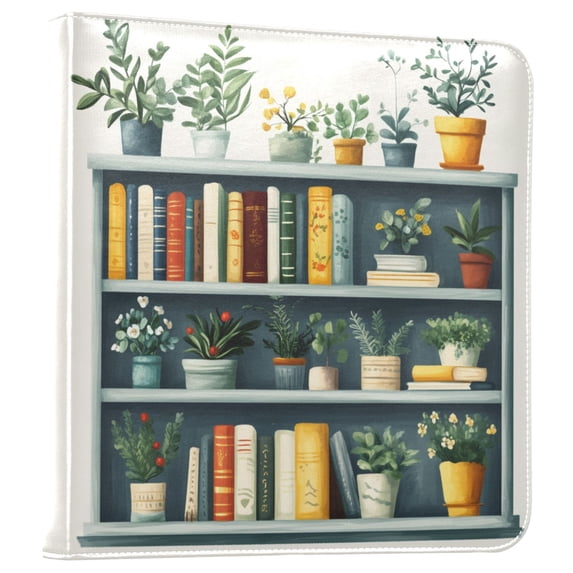 FORMRS 3 Ring Photo Album 4"x6" Self Adhesive Large Capacity PU Leather Cover, White Shelf