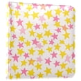 thumbnail image 1 of FORMRS 3 Ring Photo Album 4"x6" Self Adhesive Large Capacity PU Leather Cover, White Stars Pattern, 1 of 8