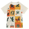 thumbnail image 1 of FORMRS Boys Rash Guard with Short Sleeves UPF 50+ Swim Shirts Sizes 3-12T, Cartoon Plants, 1 of 6