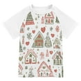 thumbnail image 1 of FORMRS Boys Rash Guard with Short Sleeves UPF 50+ Swim Shirts Sizes 3-12T, Nordic Christmas House, 1 of 6