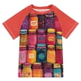 thumbnail image 1 of FORMRS Boys Rash Guard with Short Sleeves UPF 50+ Swim Shirts Sizes 3-12T, Purple Jar, 1 of 6