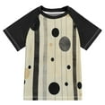 thumbnail image 1 of FORMRS Boys Rash Guard with Short Sleeves UPF 50+ Swim Shirts Sizes 3-12T, Stripes Pattern, 1 of 6