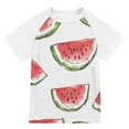 thumbnail image 1 of FORMRS Boys Rash Guard with Short Sleeves UPF 50+ Swim Shirts Sizes 3-12T, Watermelon Pattern, 1 of 6