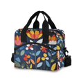 thumbnail image 1 of FORMRS Reusable Lunch Bag for Work School Leakproof Insulated Cooler with Adjustable Shoulder Strap, Art Flowers, 1 of 6