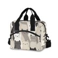 thumbnail image 1 of FORMRS Reusable Lunch Bag for Work School Leakproof Insulated Cooler with Adjustable Shoulder Strap, Beige Cute Cats, 1 of 6