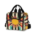 thumbnail image 1 of FORMRS Reusable Lunch Bag for Work School Leakproof Insulated Cooler with Adjustable Shoulder Strap, Geometric Sun, 1 of 6
