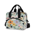 thumbnail image 1 of FORMRS Reusable Lunch Bag for Work School Leakproof Insulated Cooler with Adjustable Shoulder Strap, Green Floral Pattern, 1 of 6