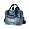 thumbnail image 1 of FORMRS Reusable Lunch Bag for Work School Leakproof Insulated Cooler with Adjustable Shoulder Strap, Night Floating Whale, 1 of 6