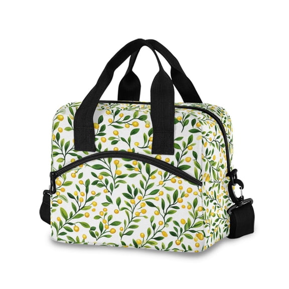 FORMRS Reusable Lunch Bag for Work School Leakproof Insulated Cooler with Adjustable Shoulder Strap, Olive Leaf