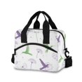 thumbnail image 1 of FORMRS Reusable Lunch Bag for Work School Leakproof Insulated Cooler with Adjustable Shoulder Strap, Purple Birds, 1 of 6