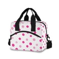 thumbnail image 1 of FORMRS Reusable Lunch Bag for Work School Leakproof Insulated Cooler with Adjustable Shoulder Strap, Purple Polka Dots, 1 of 6