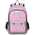 thumbnail image 1 of FORMRS School Backpack 17" Student Travel Bag with Laptop Compartment, Ice Cream Rainbow Pattern, 1 of 7