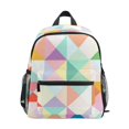 thumbnail image 1 of FORMRS Kids School Backpack with Front Zippered Pocket 12" Student Travel Daypack, Abstract Geometric, 1 of 6