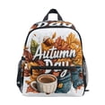 thumbnail image 1 of FORMRS School Backpack with Front Zippered Pocket 12" Elementary Student Travel Daypack, Autumn Day Pattern, 1 of 6
