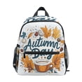 thumbnail image 1 of FORMRS School Backpack with Front Zippered Pocket 12" Student Travel Daypack, Autumn Day with Cocoa Pattern, 1 of 6