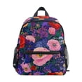thumbnail image 1 of FORMRS Kids School Backpack with Front Zippered Pocket 12" Student Travel Daypack, Beautiful Floral Pattern, 1 of 6