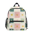thumbnail image 1 of FORMRS Kids School Backpack with Front Zippered Pocket 12" Student Travel Daypack, Beige Abstract, 1 of 6