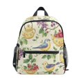 thumbnail image 1 of FORMRS School Backpack with Front Zippered Pocket 12" Student Travel Daypack, Birds with Strawberries, 1 of 6