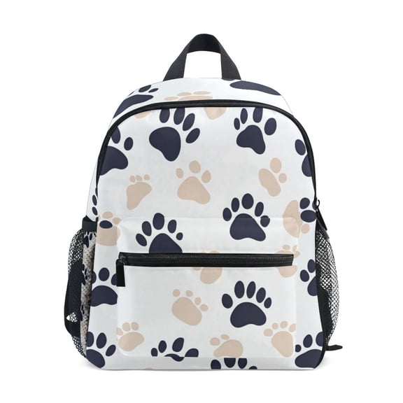 FORMRS School Backpack with Front Zippered Pocket 12" Student Travel Daypack, Black Cat Paw