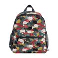 thumbnail image 1 of FORMRS Kids School Backpack with Front Zippered Pocket 12" Student Travel Daypack, Black Lucky Cat, 1 of 6