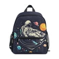 thumbnail image 1 of FORMRS School Backpack with Front Zippered Pocket 12" Elementary Student Travel Daypack, Black Record, 1 of 6