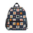 thumbnail image 1 of FORMRS School Backpack with Front Zippered Pocket 12" Student Travel Daypack, Blue Circle Mosaic, 1 of 6