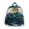 thumbnail image 1 of FORMRS School Backpack with Front Zippered Pocket 12" Student Travel Daypack, Blue Mountains, 1 of 6