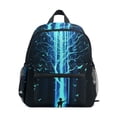 thumbnail image 1 of FORMRS Kids School Backpack with Front Zippered Pocket 12" Student Travel Daypack, Blue Tree, 1 of 6