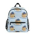 thumbnail image 1 of FORMRS School Backpack with Front Zippered Pocket 12" Student Travel Daypack, Blueberry Pancake Pattern, 1 of 6