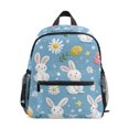 thumbnail image 1 of FORMRS School Backpack with Front Zippered Pocket 12" Student Travel Daypack, Cartoon Easter Bunnies, 1 of 6