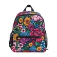 thumbnail image 1 of FORMRS Kids School Backpack with Front Zippered Pocket 12" Student Travel Daypack, Charming Floral Pattern, 1 of 6