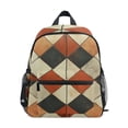 thumbnail image 1 of FORMRS Kids School Backpack with Front Zippered Pocket 12" Student Travel Daypack, Checkered Pattern, 1 of 6