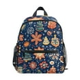 thumbnail image 1 of FORMRS School Backpack with Front Zippered Pocket 12" Student Travel Daypack, Christmas Splendor, 1 of 6