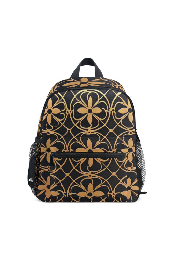 School Backpack with Front Zippered Pocket 12" Student Travel Daypack, Classic Floral