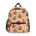 thumbnail image 1 of FORMRS School Backpack with Front Zippered Pocket 12" Student Travel Daypack, Colorful Halloween Pumpkin Pattern, 1 of 6