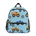 thumbnail image 1 of FORMRS School Backpack with Front Zippered Pocket 12" Student Travel Daypack, Cool Truck Pattern, 1 of 6