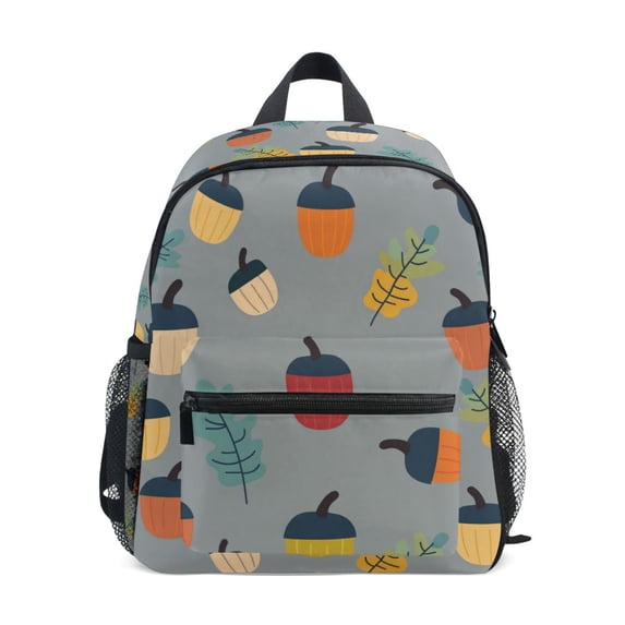 FORMRS School Backpack with Front Zippered Pocket 12" Student Travel Daypack, Cute Acorns Pattern