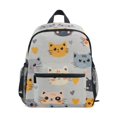 thumbnail image 1 of FORMRS School Backpack with Front Zippered Pocket 12" Student Travel Daypack, Cute Cartoon Cat, 1 of 6