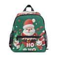 thumbnail image 1 of FORMRS School Backpack with Front Zippered Pocket 12" Student Travel Daypack, Cute Christmas Pattern, 1 of 6