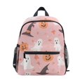 thumbnail image 1 of FORMRS School Backpack with Front Zippered Pocket 12" Elementary Student Travel Daypack, Cute Pink Halloween, 1 of 6