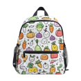 thumbnail image 1 of FORMRS Kids School Backpack with Front Zippered Pocket 12" Student Travel Daypack, Cute Vegetables, 1 of 6