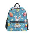 thumbnail image 1 of FORMRS School Backpack with Front Zippered Pocket 12" Student Travel Daypack, Easter Bunny Pattern, 1 of 6