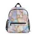 thumbnail image 1 of FORMRS School Backpack with Front Zippered Pocket 12" Student Travel Daypack, Elegant Marble Pattern, 1 of 6