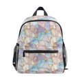 thumbnail image 1 of FORMRS Kids School Backpack with Front Zippered Pocket 12" Student Travel Daypack, Elegant Marble Pattern, 1 of 6